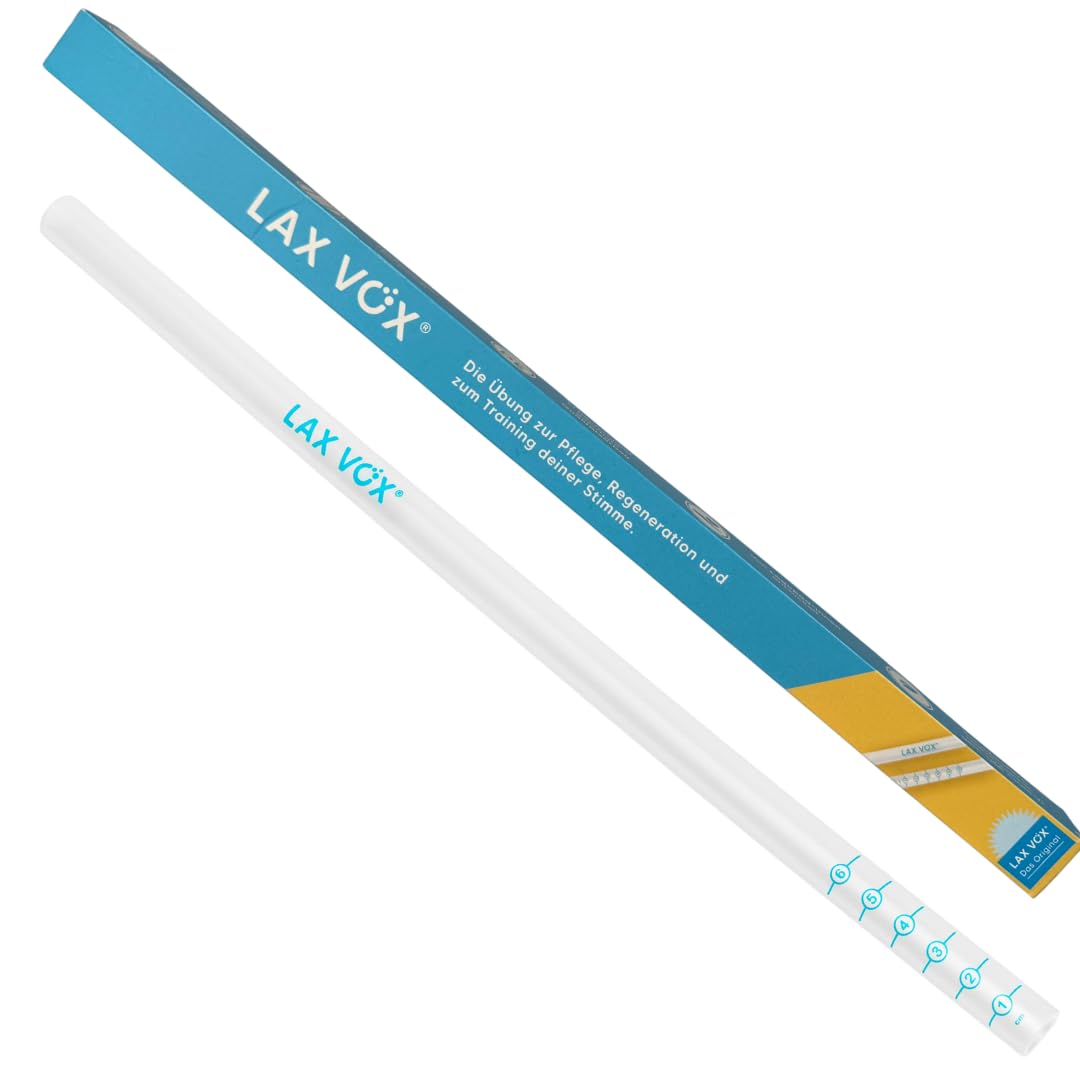 LAX VOX Tube for Voice Regeneration Training, and Education (Transparent)