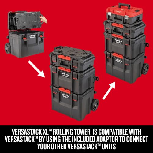 Image of CRAFTSMAN VERSASTACK XL Rolling Tower Tool Storage System, 4 piece (CMST60420)