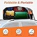 AlltoAuto Car Rooftop top Cargo Carrier 21 Cubic feet Waterproof for All Cars with/Without Rack, Includes Anti-Slip Mat, 10 Reinforced Straps, 6 Door Hooks, Luggage Lock
