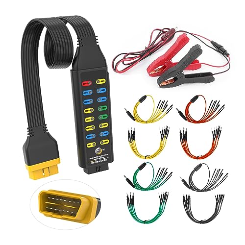 LUTIFIX Boîte de dérivation OBD2, détecteur de protocole OBDII Automobile, boîte de dérivation de Communication/Alimentation/détection de Terre, Outil de...