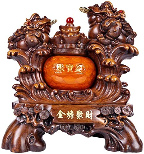 Statue de grenouille d'argent Feng Shui pour illuminer votre buffet de salon
