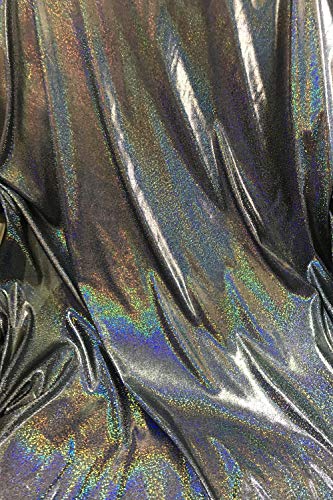 FUERMOR Black Glitter Backdrop 5x7ft Photography Background Props for Birthday Makeup Photo Videos