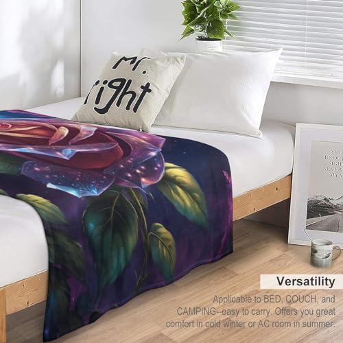 Couverture rose ciel étoilé 180x200cm pour surmonter les nuits fraîches avec douceur
