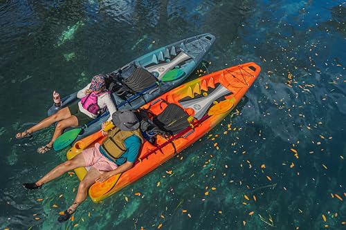 Image of Perception Hangtime 11 Kayak - Recreational Kayak with Reclining Seat - Rear Seat for Lounging - 11 ft