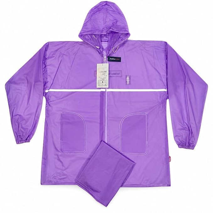 Transparent Rain Coat Waterproof Clear Raincoat with Hood for Men Women See Through Rain Jacket Fashion Rainwear for Events Outdoor Activities Travel Lightweight Adults Unisex-image-47