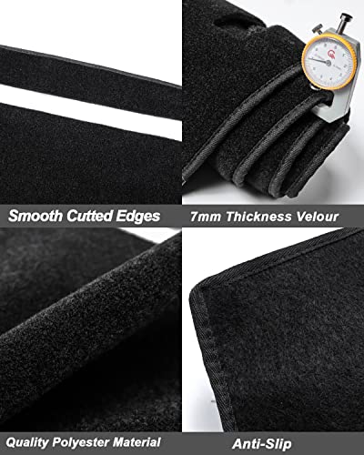 Posaid Dashboard Dash Board Cover Mat Carpet For 1999-2006 Chevrolet Silverado Gmc Sierra, 2000-2006 Chevy Avalanche Tahoe Suburban Gmc Yukon Pickup, Black #TOP1