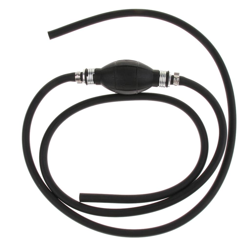 Neaxgeandx 8Mm Universal Fuel Line Assembly W/Primer Bulb For Boat Outboard Marine Tractor