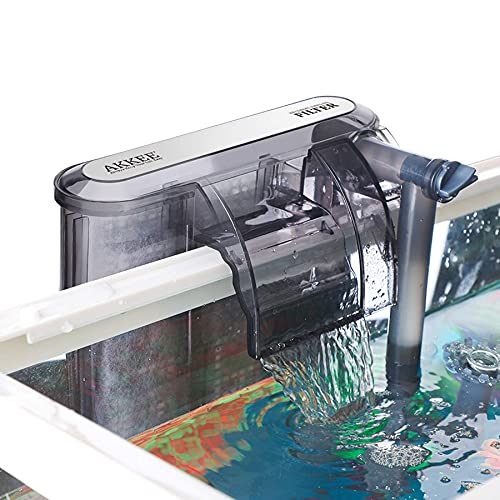 Akkee aquarium filter, ultra quiet hang on fish tank filter with …