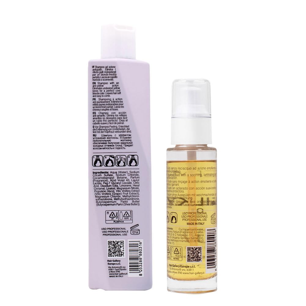 Anti-Yellow Shampoo 250ml Silky Oil 50ml