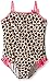 Osh Kosh Girls' Leopard Print One Piece Swimsuit