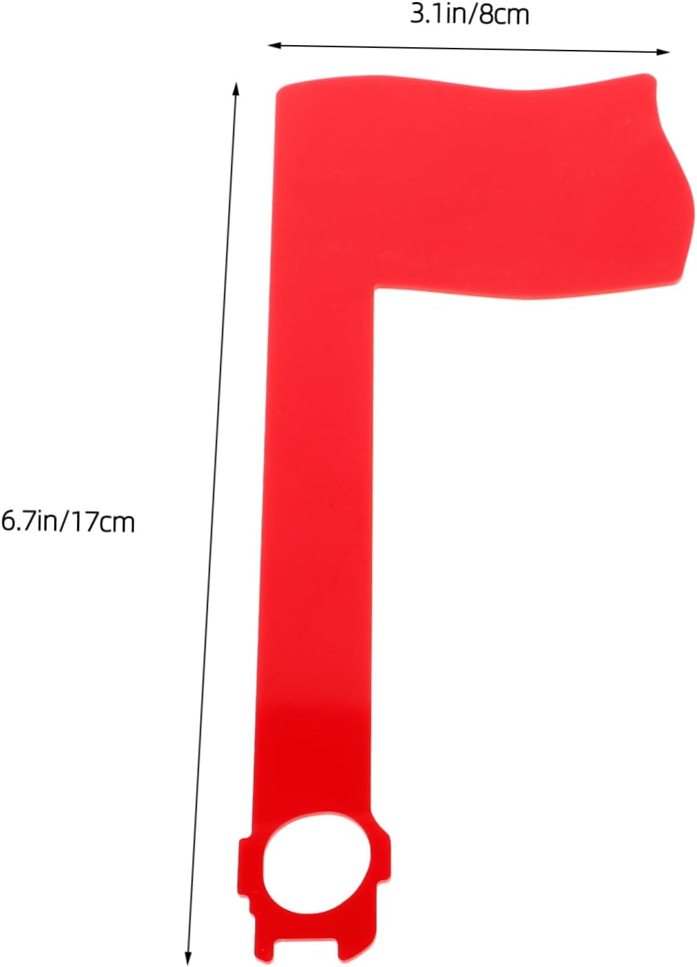 Abaodam 2pcs Rotatable Outdoor Mailbox Flag Replacement Kit Acrylic Material Flags for Mailbox