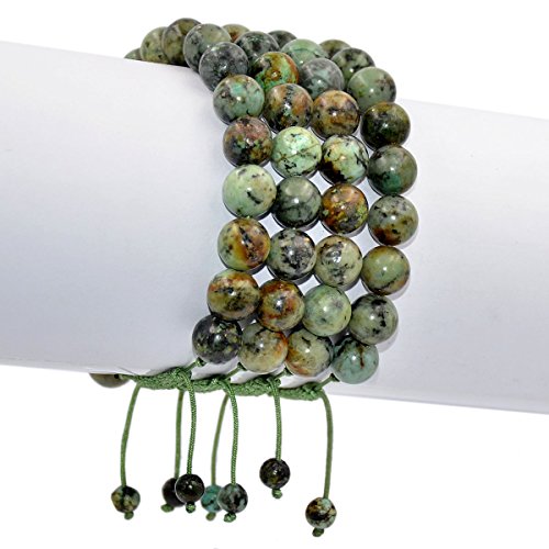 Image of AD Beads Natural 10mm Gemstone Bracelets Healing Power Crystal Macrame Adjustable 7-9 Inch