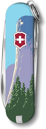 Vista 23 de Victorinox Classic SD Precious Alox Swiss Army Cuchillo compacto de 5 funciones de fabricación suiza con hoja pequeña, destornillador y llavero