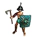 X Hot Popcorn 6 Pcs Roman Gladiator Action Figure Plastic Gladiator Figurines with Weapon and Shield