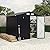 6x8 FT Metal Storage Sheds Outdoor, Metal Yard Sheds Garden Shed Kit, MetalTool Shed with Lockable Door, MetalUtility Sheds Buildings with Air Vent for Backyard Garden Patio Lawn