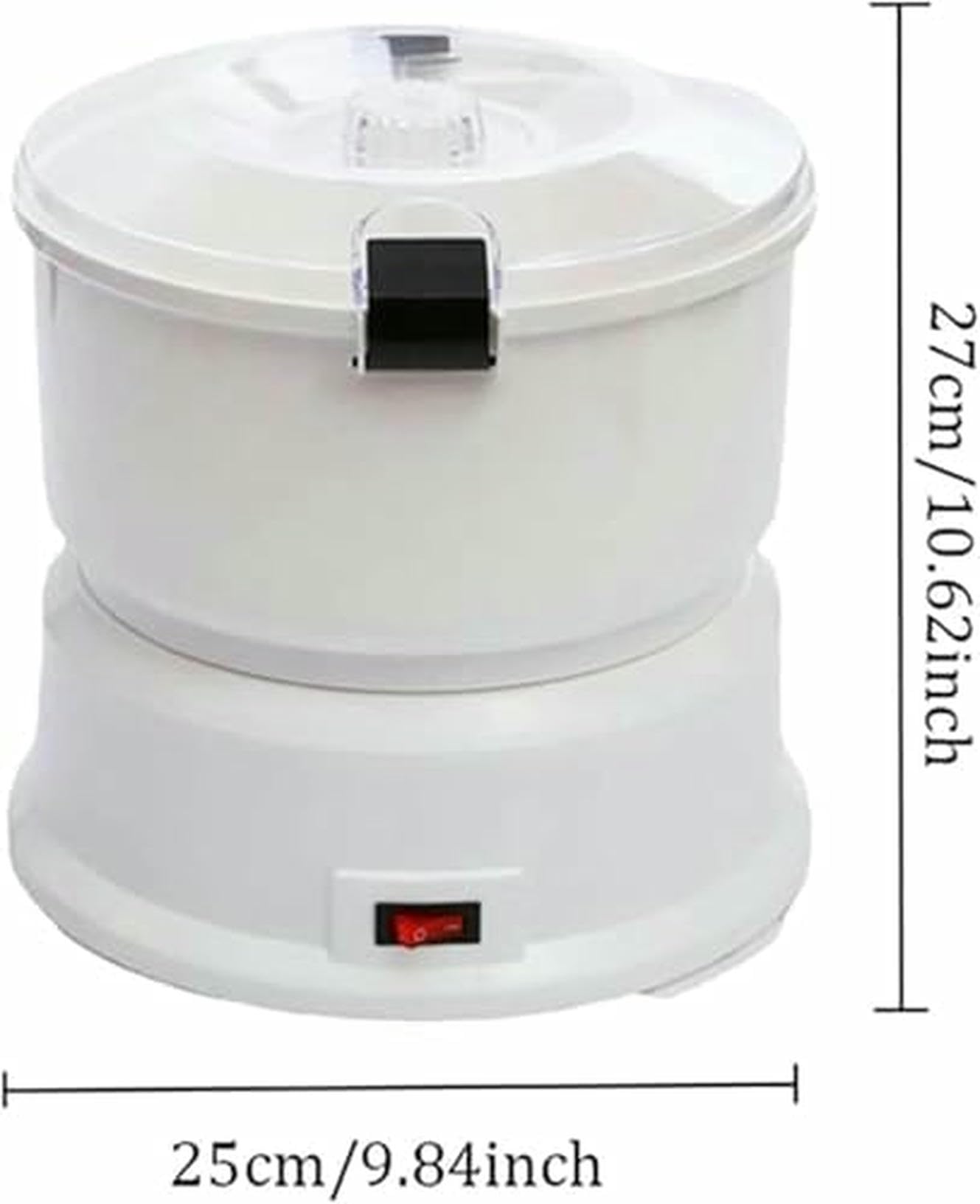Pelador de Patatas eléctrico, pelador de Verduras con Recipiente, Cierre de Seguridad Giratorio, Capacidad de 1 kg, Ideal para pelar y Cortar Patatas sin Esfuerzo.