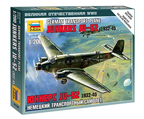 Z6139 Aeroplane Model - Junkers JU52, 1:200 Scale