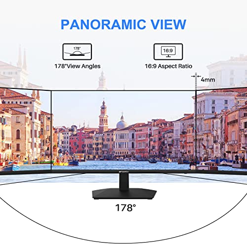 SANSUI-Monitor-22-inch-1080p-FHD-75Hz-Computer-Monitor-with-HDMI-VGA-Ultra-Slim-Bezel-Ergonomic-Tilt-Eye-Care-LED-Display-for-Home-Office-ES-22F1-HDMI-Cable-Included