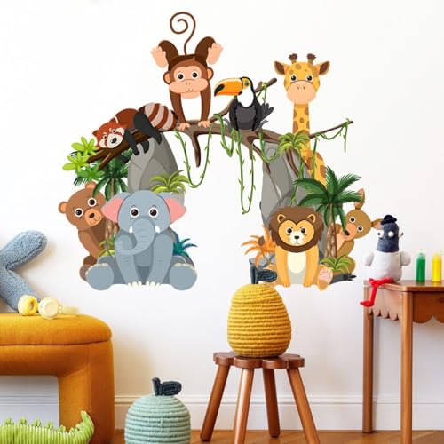 Vinilos de Animales de Jungla para Decoración de Pared miniatura 6