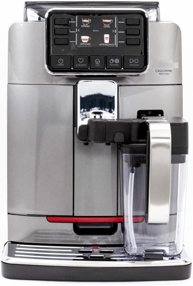 Image of Kaapi Solutions Cadorna Prestige Fully Automatic Espresso Machine,Bean to cups coffee machine for office | Home, Black ABS, stainless steel
