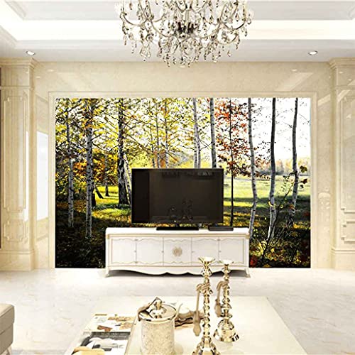 Toile auto-adhésive forêt transformez votre salon en oasis