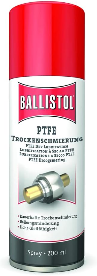 Ballistol Teflon Spray Lubricant, 200 ml