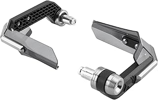 Hosioe Protetores de mão para motocicletas, Protetores de mão anodizados para motocicletas Protetor de vento universal para guidão de 7/8 pol., 1 par