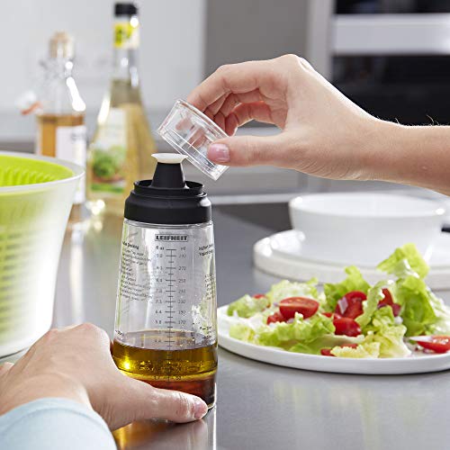 Leifheit Salad Dressing Shaker Bottle, Black