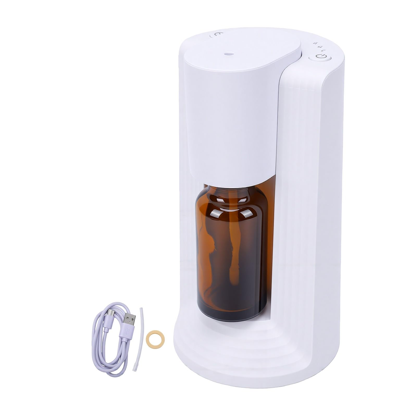 BRRNOO Diffusore Intelligente per Aromi, Nebbia D'Olio Essenziale Senza | Nebbia Fredda Senza Acqua, Timer 1-3 Ore, Luce Notturna, Portatile per Auto Scrivania Ufficio Bagno, Batteria 7-15 giorni.