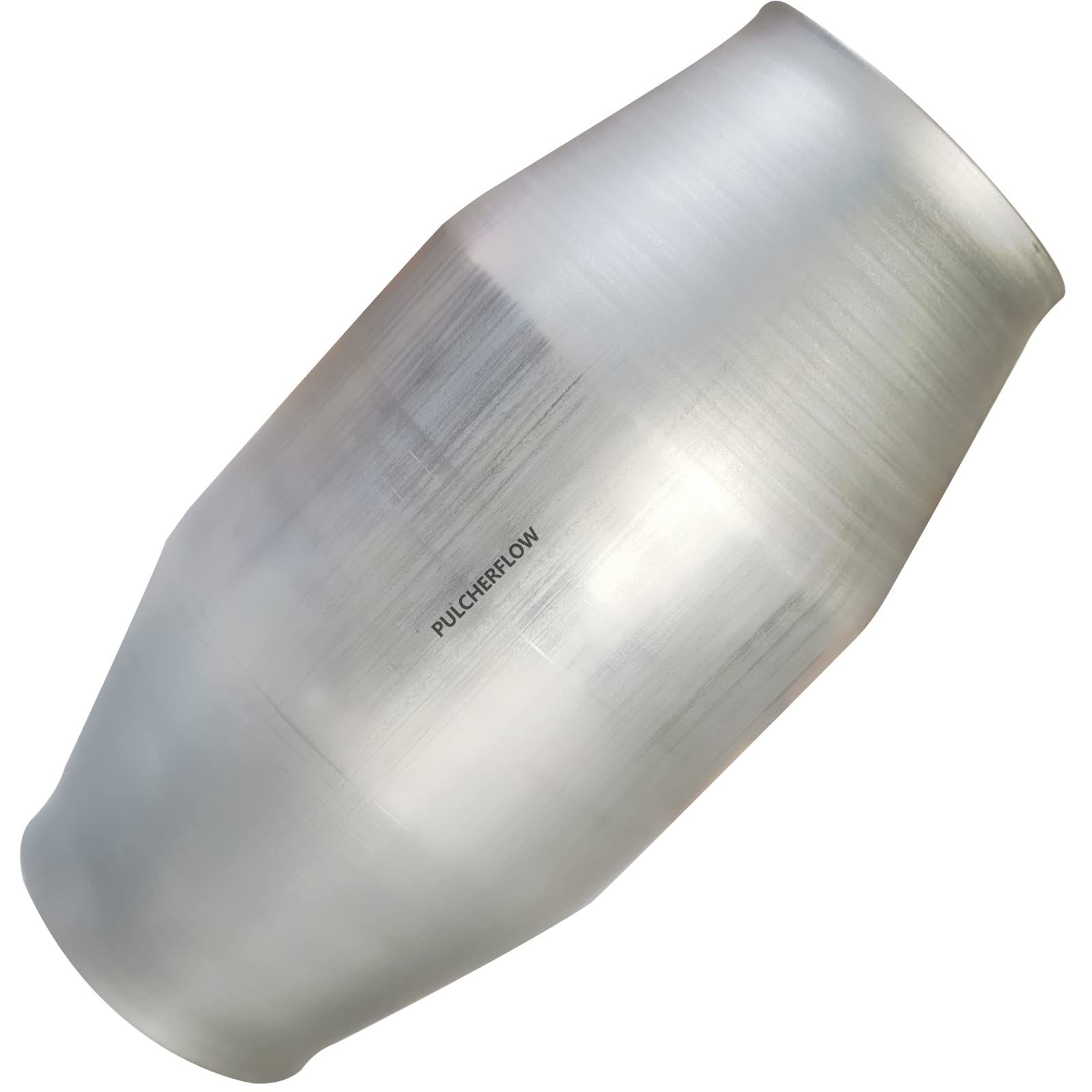 PULCHERFLOW 4 Inch Inlet/Outlet Universal Catalytic Converter Stainless Steel (EPA Compliant)