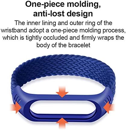 Miniatura 9 de CHAW - Correa trenzada de nailon para Xiao-mi MiBand 345, correa de repuesto deportiva