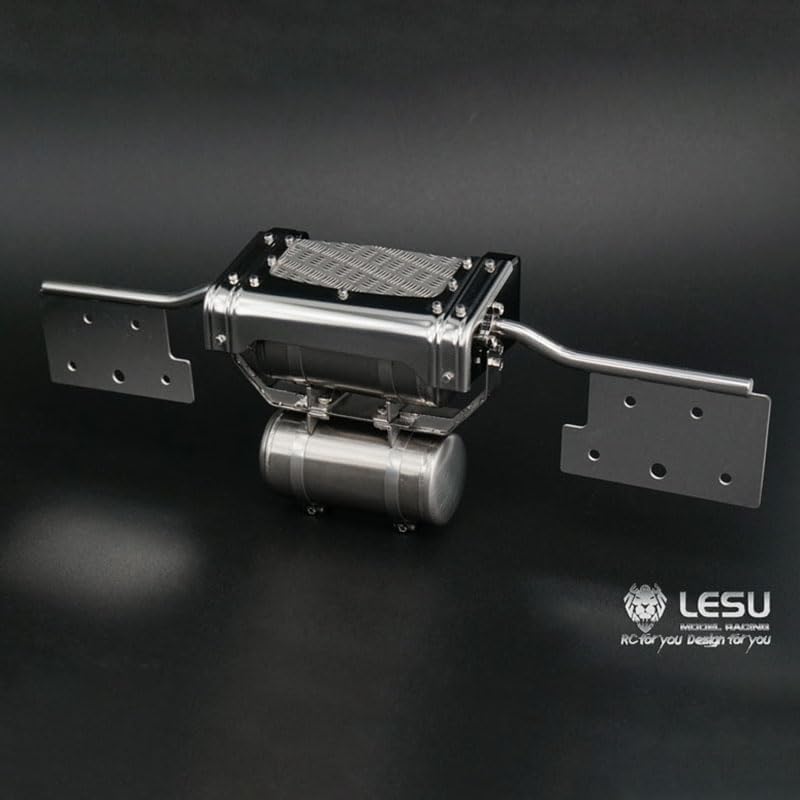 TOUCAN RC HOBBY LESU Taillight Double Gas Tank 1/14 for Tamiya RC Car Tractor Semi Truck Dumper