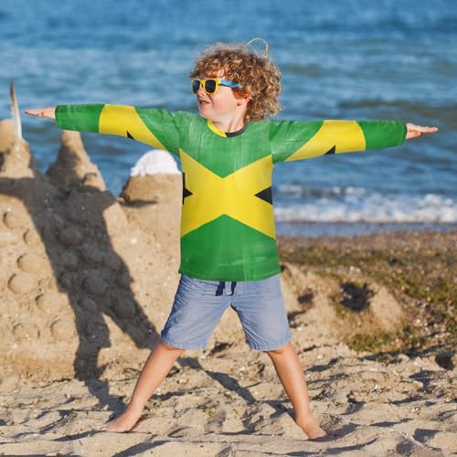 Image of Aflyko Boys' Rash Guard Shirts Xmas UPF 50+ Sun Protection Swim Shirt
