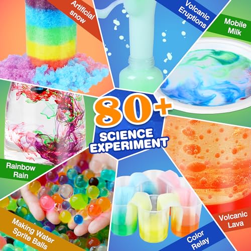 Kuovei MYJ886-A Science Kit For Kids,80 Science Lab Experiments,Scientist Costume Role Play Stem Educational Learning Scientific Tools,Birthday Gifts And Toys thumb #2