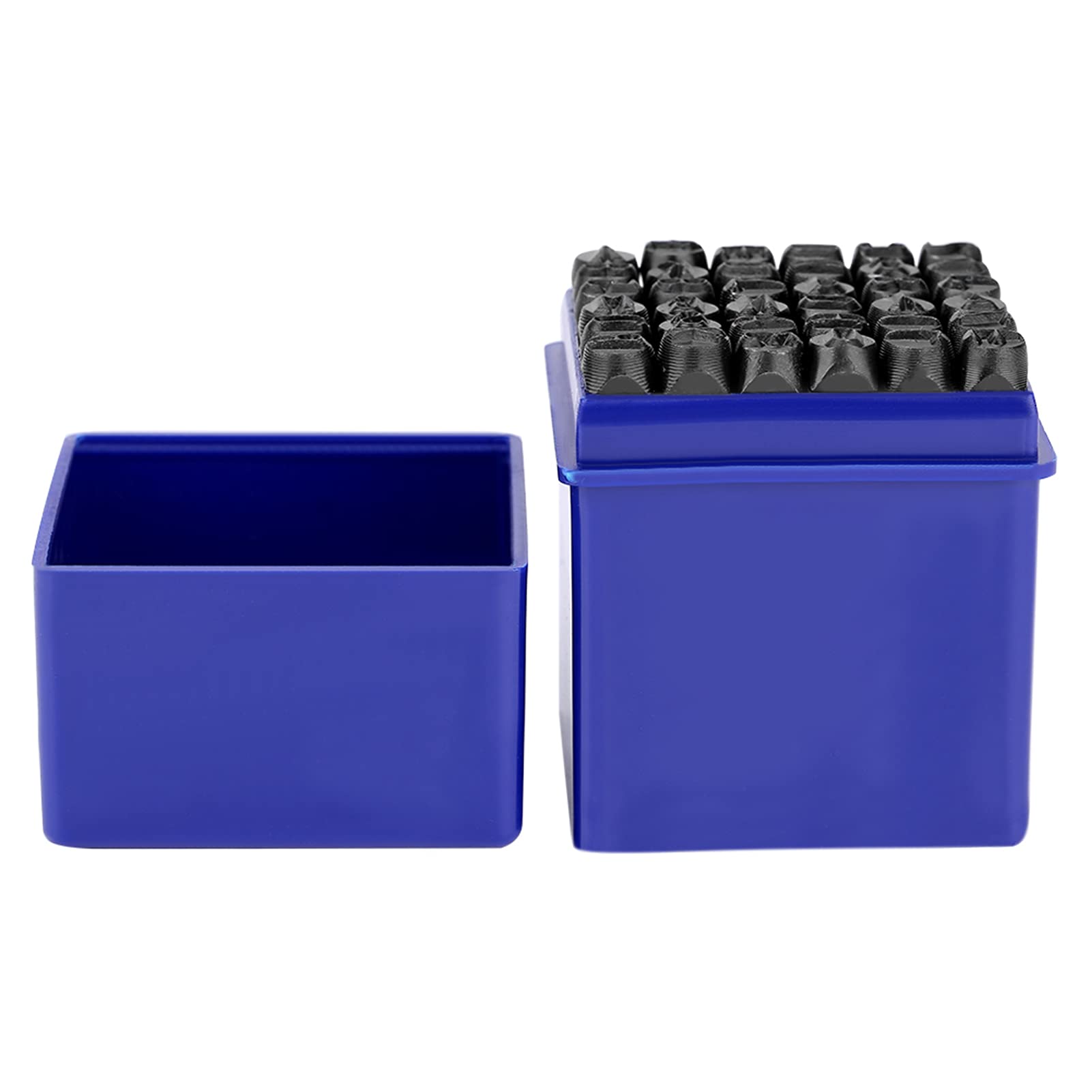 Ejoyous Juego De 36 Uds. De Perforadoras De Letras, Números y Sellos De Letras 0-9 + A-Z Herramientas De Tallado De Sellos con Estuche, para Marcar Metal Madera Plástico Cuero 6mm
