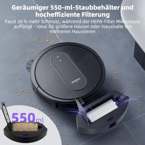 MONSGA Robot Vacuum Cleaner with Mop MS1 MAX – Ansicht 5