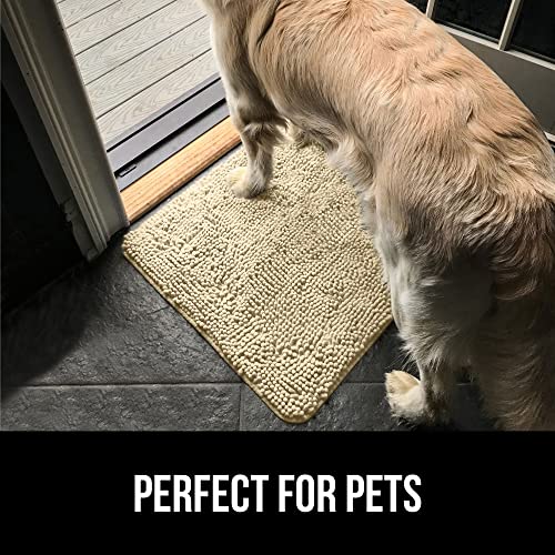 Image of Gorilla Grip Original Indoor Durable Chenille Doormat, 70x24, Absorbent Washable Inside Mats, Low-Profile Rug Doormats for Entry, Mud Room Mat, Back Door, High Traffic Areas, Golden Sand