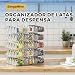 Imagen de BingoHive Organizador de latas apilable de 5 niveles para despensa