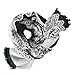 GERINLY Blanket Cape Scarves for Women Cozy Black and White Scarfs Fall Winter Shawls and Wraps