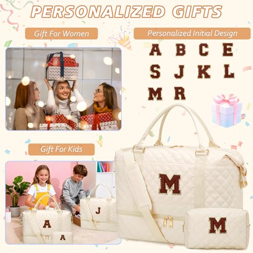 CLOUDWINGS personalized gifts for women weekender Duffle bags(Beige,M) by CLOUDWINGS - Used condition - Image 3