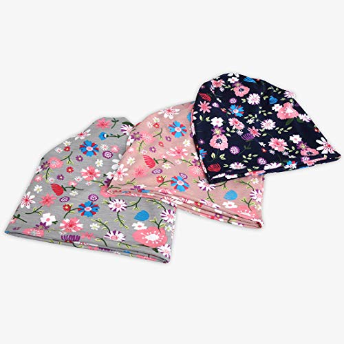 Image of Ababalaya Women's Kinds of Lace /Floral /Print /Cotton Chemo Cap Hair Loss Beanie Nightcap Pack