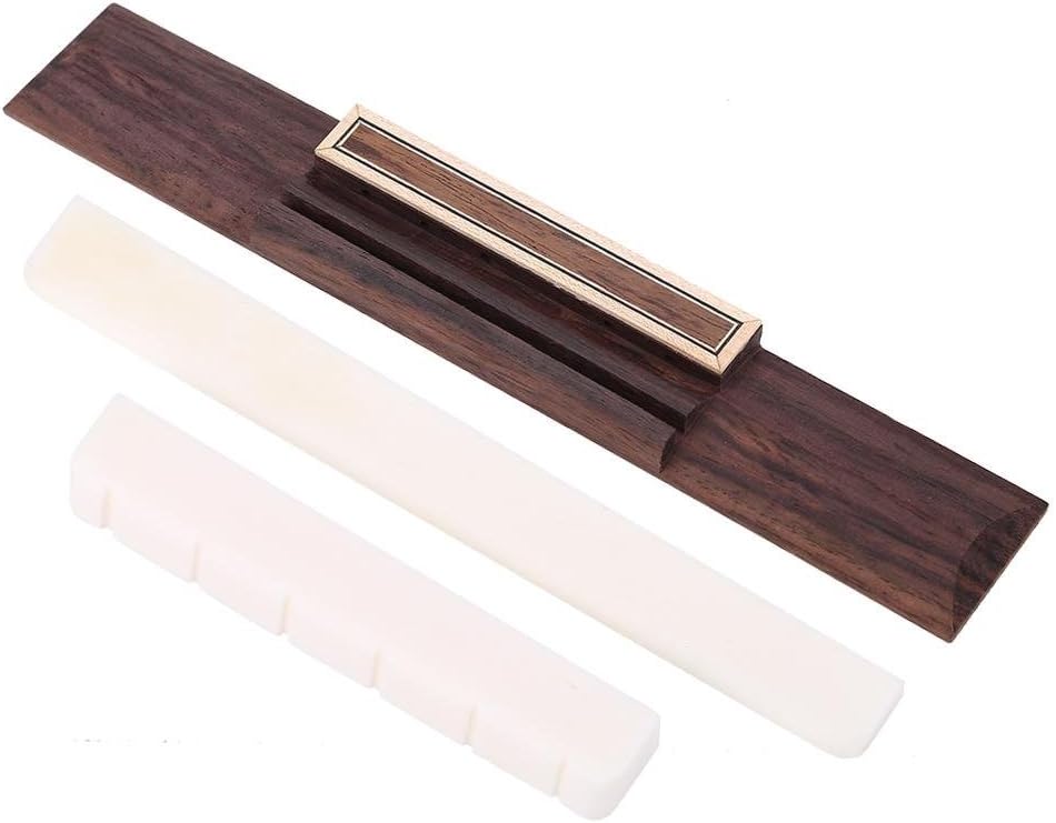 Guitar Bone Bridge Saddle Nut Rosewood Wood Guitar Bridge