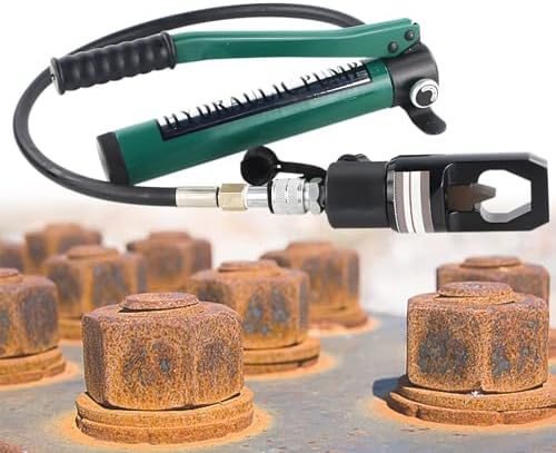 Heavy Duty Hydraulic Nut Splitter & Cutter, 16T Split Type Remover for Rusty/Damaged Nuts, Hand Pump Operated Nut Breaker with Blade - Efficient Tool for Mechanics