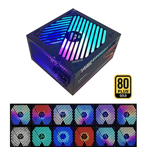 Image of Apevia ATX-PM1000W Premier 1000W (No PCIe 5.0 & No Gen 5 12VHPWR Cable) 80+ Gold Active PFC ATX Semi-Modular Gaming Power Supply with 366 RGB Modes