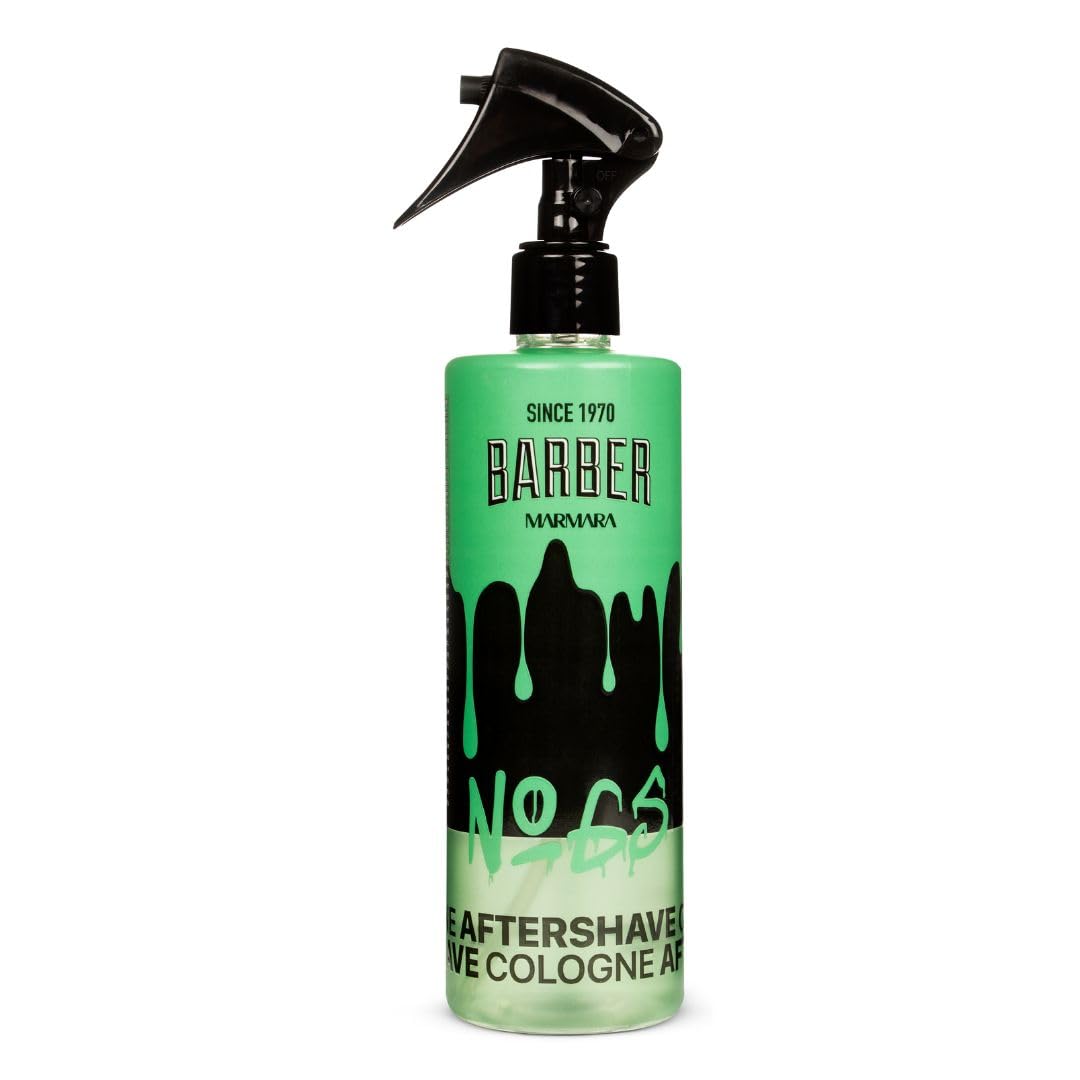 Barber Marmara Cologne Aftershave No.65 - Maschile Barber Cologne - Lavanda, Pelle & Patchouli - Aftershave, Body Spray, Hair Perfume - 400 ml