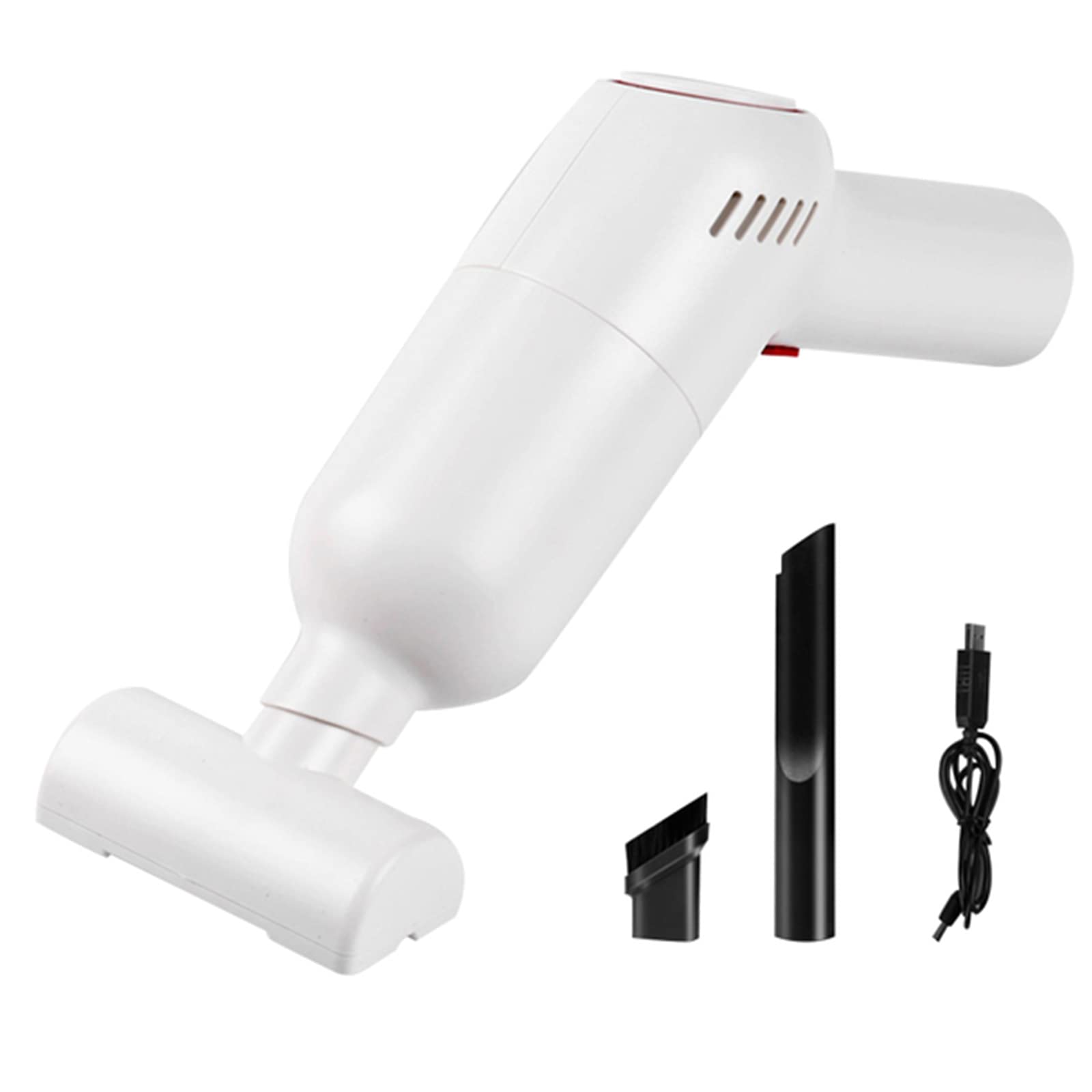 Aspirateur de voiture portable blanc avec kit de nettoyage complet