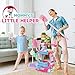 deAO Kids Cleaning Set for Toddlers, 17 PCS Pretend Play Detachable Housekeeping Cart with Broom,Dust Pan,Spray Bottle Children House Cleaning Tools,Kids Broom and Mop Set