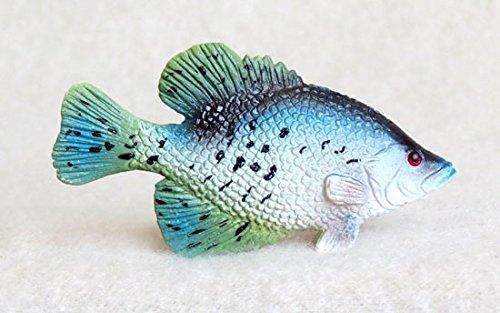 Collectible Wildlife Gifts Crappie Plastic Fish Realistic 2 3/4 inches Long - F3435 B89