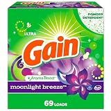 Gain Powder Laundry Detergent, Moonlight Breeze Scent, 69 Loads, 82 OZ