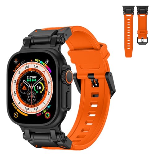 Bracelet Apple Watch Ultra 3 2 1 49mm sport acier inoxydable TPU
